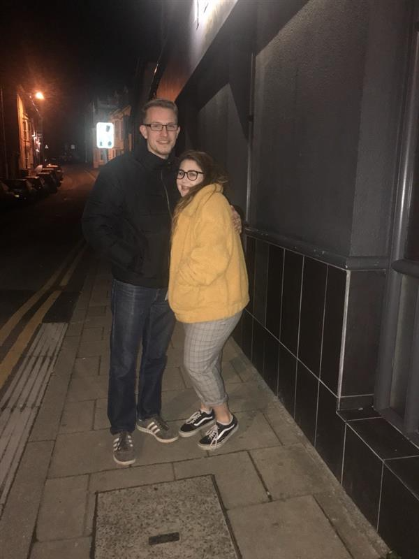 Bethanie-Taylor and Gregory on a night out