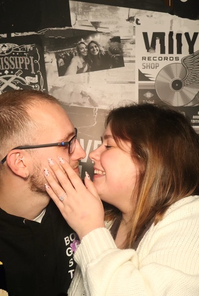 Greg proposing to Beth in Cologne